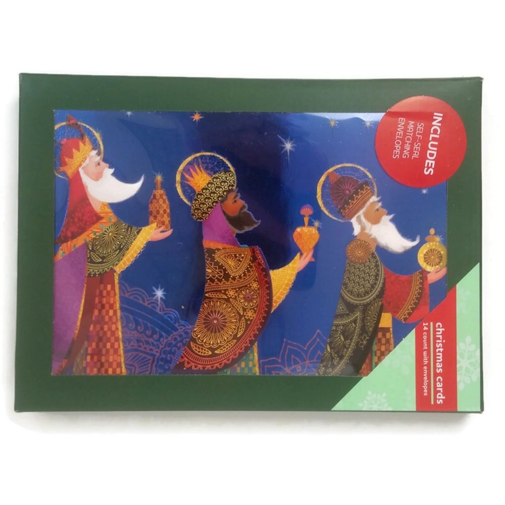Three Wise Men Box of Christmas Cards 14 Count Wit
